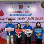 Chi đoàn thanh niên Trung tâm Bảo trợ Xã hội tỉnh Quảng Ninh tham gia chương trình hiến máu tình nguyện.