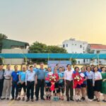 Giao hữu thể thao giữa Công đoàn Trung tâm Bảo trợ xã hội và Trung tâm Y tế thành phố Uông Bí